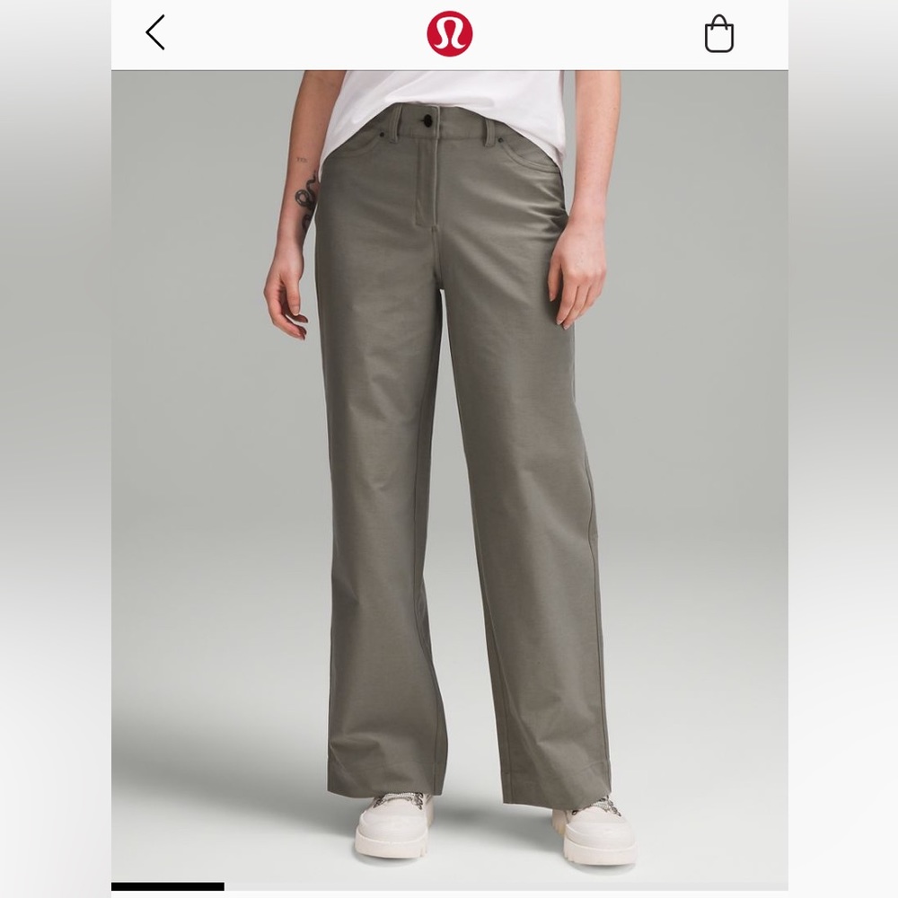 Lululemon City Sleek Army Green Pant, 5 PKT Nwt!!